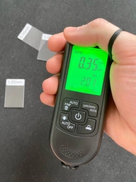Цифровий професійний товщиномір покриття фарби Coating thickness HW-300PRO чорний фото от покупателей 2