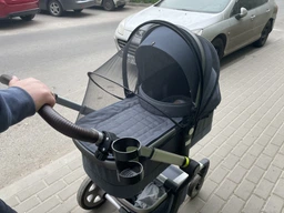 Москітна сітка для коляски та автокрісла Sunveno універсальна чорна каркасна (4018) фото від покупців 5