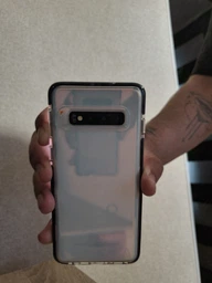 Протиударний прозорий чохол GEAR4 Piccadilly D3O для Samsung Galaxy S10 (G973) Black + Transparent фото від покупців 1