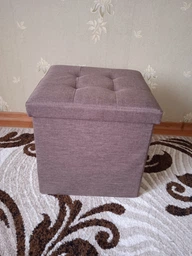 Пуф для хранения текстильный MBM HOME TH-03 Серый (TH-03 GRAY) фото от покупателей 7