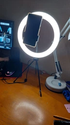 Комплект блогера RZTK Ring Light Black (кільцева led лампа 26 см / 10 Вт / штатив) фото від покупців 5