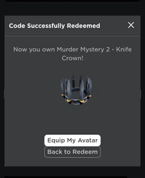 Roblox: Knife Crown - Murder Mystery 2 фото від покупців 1