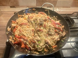 ВОК сковорода 30см (WOK) YOSUKATA традиционный с плоским дном, черная углеродистая сталь, предзапущенный фото от покупателей 1