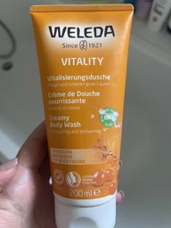 Крем-гель для душа Weleda Vitality Shower Cream Тонизирующий с облепихой 400 мл (7611916164552) фото от покупателей 1