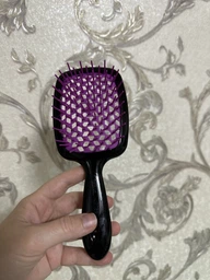 Щетка для волос Janeke Superbrush оранжевая с белым фото от покупателей 14
