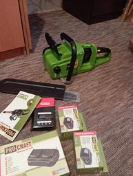 Акумуляторна пила Procraft PCA40 + 2 акумулятора 4 а/г, зарядне та масло ланцюга фото від покупців 4