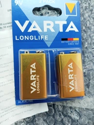 Батарейка Varta Longlife 6LR61 BLI 1 Alkaline фото від покупців 5