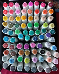 Маркери двосторонні Touch Multicolor 60 кольорів та Альбом на спіралі А5 на 50 аркушів Професійний набір для малювання фото від покупців 2