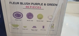 Столовий сервіз Luminarc AMB Fleur Blush Purple&Green 46 товарів (V0185) фото від покупців 1