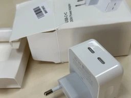 Швидка зарядка для айфона Зарядний пристрій Dual USB-C 35W Блок живлення для айфон подвійний Type-C Power Adapter Адаптер для заряджання Samsung/iPhone/iPad White потужні зарядні пристрої Kayfovo B35 фото від покупців 3