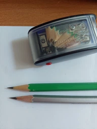 Точилка KUM Automatic Long Point з контейнером 4 отвори Синя (AS2M)