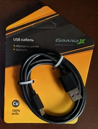 Кабель Grand-X USB-TypeC TPC-01 4A 1 м Black для Quick Charge (TPC-01) фото от покупателей 1