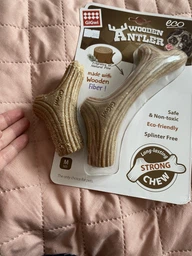 Іграшка для собак GiGwi Рог жувальний Wooden Antler M Коричневий (2342Collar) фото від покупців 7