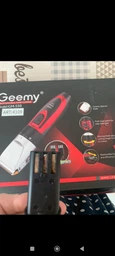 Машинка для стрижки волос Gemei GM 550 с двумя аккумуляторами Черно-красная фото от покупателей 3