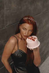Аксесуар-обруч для волосся "Happy Birthday" срібний (T-205)