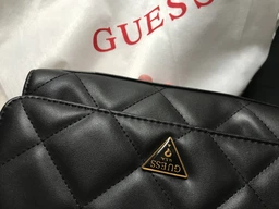 Сумка GUESS CESSILY Quilted 67921 Чорний-Білий (2000029705748)