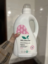 Жидкое концентрированное бесфосфатное средство для стирки DeLaMark Baby 1 л (4820152330178) фото от покупателей 3