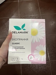 Пральний порошок безфосфатний концентрований DeLaMark Baby 1 кг DL163 фото від покупців 3