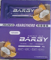 Упаковка батончиків BARGY КАКАО-КОКОСОВИЙ ЗАРЯД 12 шт. х 40 г фото от покупателей 2
