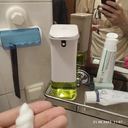 Автоматичний сенсорний дозатор для рідкого мила Hanwei Soap Dispenser Білий (HW103DW) фото від покупців 2