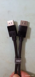 Кабель UGREEN DP114 DP 1.4 Male to Male Plastic Case Braided Cable (1.5m) Black фото от покупателей 9