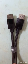 Кабель UGREEN DP114 DP 1.4 Male to Male Plastic Case Braided Cable (1.5m) Black фото от покупателей 8
