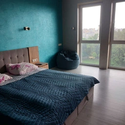 Покрывало стеганое ArCloud ZigZag Grey Indian Teal 180х215