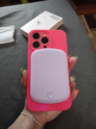 УМБ магнітний павербанк бездротове зарядне MagSafe Power Bank Battery Pack 5000mAh 20W Pink (10100) фото від покупців 9