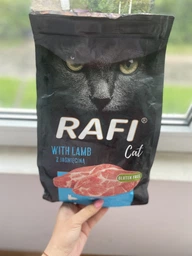 Сухий корм для дорослих котів Dolina Noteci RAFI Сat з ягням 1.5 кг фото от покупателей 4