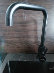 Мойка из нержавеющей стали AQUAMILL 5050 с PVD покрытием черная + смеситель + дозатор + решетка