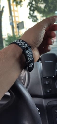 Силіконовий ремінець для Xiaomi Mi Watch Lite / Redmi Watch перфорований (Чорний Синій)