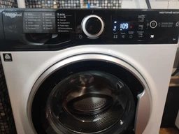 Стиральная машина Whirlpool фронтальная, 6кг, 1200, A+++, 43см, дисплей, инвертор, люк черный, белый (WRBSB6228BUA) фото от покупателей 1