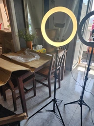 Кільцева лампа Ring Light 30 см зі штативом 2м світлодіодне LED кільце від USB набір для блогера 3 режими фото від покупців 17