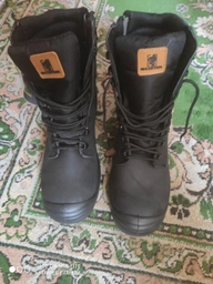 Берцы тактические. Мужские боевые ботинки с водостойкой мебраной Maxsteel Waterproof Black 47 (311мм) чёрные фото от покупателей 2