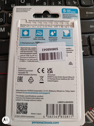 Карта памяти KIOXIA microSDHC 64GB Class 10 UHS-I Exceria R100MB/s + SD-адаптер (LMEX1L064GG2) фото от покупателей 8