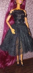 Чорне плаття для ляльок Blythe 30 см (лялька в комплект не входить) (25133475) фото від покупців 1
