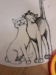 Коврик под миски для собак и кошек Trixie Pussy Cat 40 x 30 см (4011905245409) фото от покупателей 4