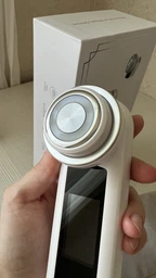 Мікрострумовий Масажер Для Обличчя з Функцією RF + EMS + LED Терапія і Охолодження Білий фото від покупців 3