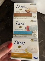 Упаковка крем-мыла Dove Ассорти 90 г х 6 шт (8720633011687/8720633015760) фото от покупателей 13