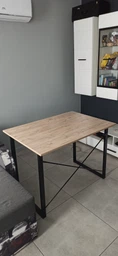 Компьютерный стол Ferrum-decor Дейв 75x140x70 черный ДСП Дуб Сан-Марино 16мм фото от покупателей 15