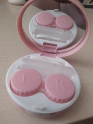 Набор для хранения контактных линз розовый Pink фото от покупателей 1