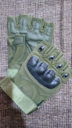 Перчатки тактические короткопалые UAD ЗЕВС M с защитой Олива (UAD0030M)