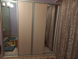 Шафа-купе чотиридверна ROKO 238.4х242х60 см ДСП + Дзеркало Біла (20200027410)
