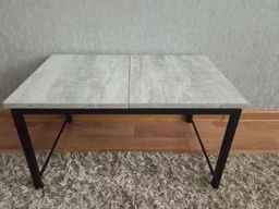 Стол журнальный приставной Терри Комбо Ferrum-decor 345x662x440 Белый металл ДСП Дуб Артизан 16 мм (TERRIK013) фото от покупателей 1