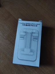 Підставка для телефону, смартфона, планшета Folding desktop phone stand Чорна фото від покупців 1