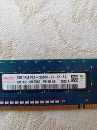 Оперативна пам'ять 4 ГБ, DDR3, для ПК, SK hynix (1600 МГц, 1.5 В, CL11, HMT451U6BFR8C-PB) Б/В
