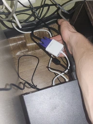 Адаптер STLab HDMI - VGA, 0.15 м с кабелями аудио и питания от USB (U-990 white) фото от покупателей 10