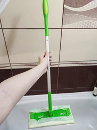 Швабра +8 шт сухих + 3шт влажных салфеток для сухой и влажной уборки Swiffer Kit Mop фото от покупателей 1