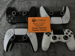 Силіконові накладки на аналогові стики Honson для джойстика PS5 Dualsense чорні з білою окантовкою 2 шт. фото від покупців 13