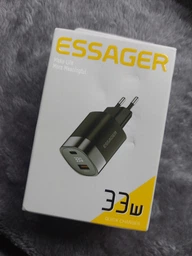 Сетевое зарядное устройство Essager 33W GAN Display JT-P18 черное фото от покупателей 11